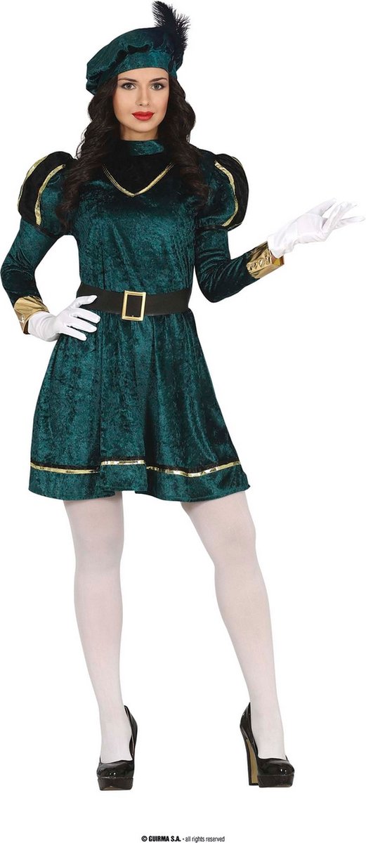 Zwarte Pietenpakken | Groene Natuur Piet | Vrouw | Maat 42-44 | Sinterklaas | Verkleedkleding